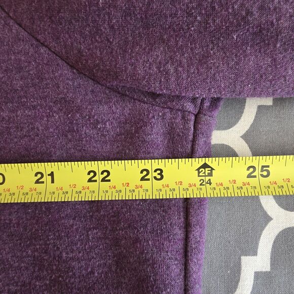 Nike Hoodie Womens XL Purple Full Zip Sweatshirt Drawstring Swoosh Logo 853930 - Picture 13 of 15